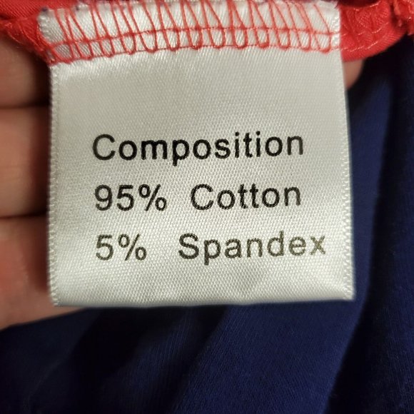 Latched Mama Womens Half Sleeve Knee Length Dress Size L Blue Coral Colorblock - Picture 6 of 11